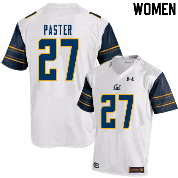 Women #27 Trey Paster Cal Bears College Football Jerseys Sale-White